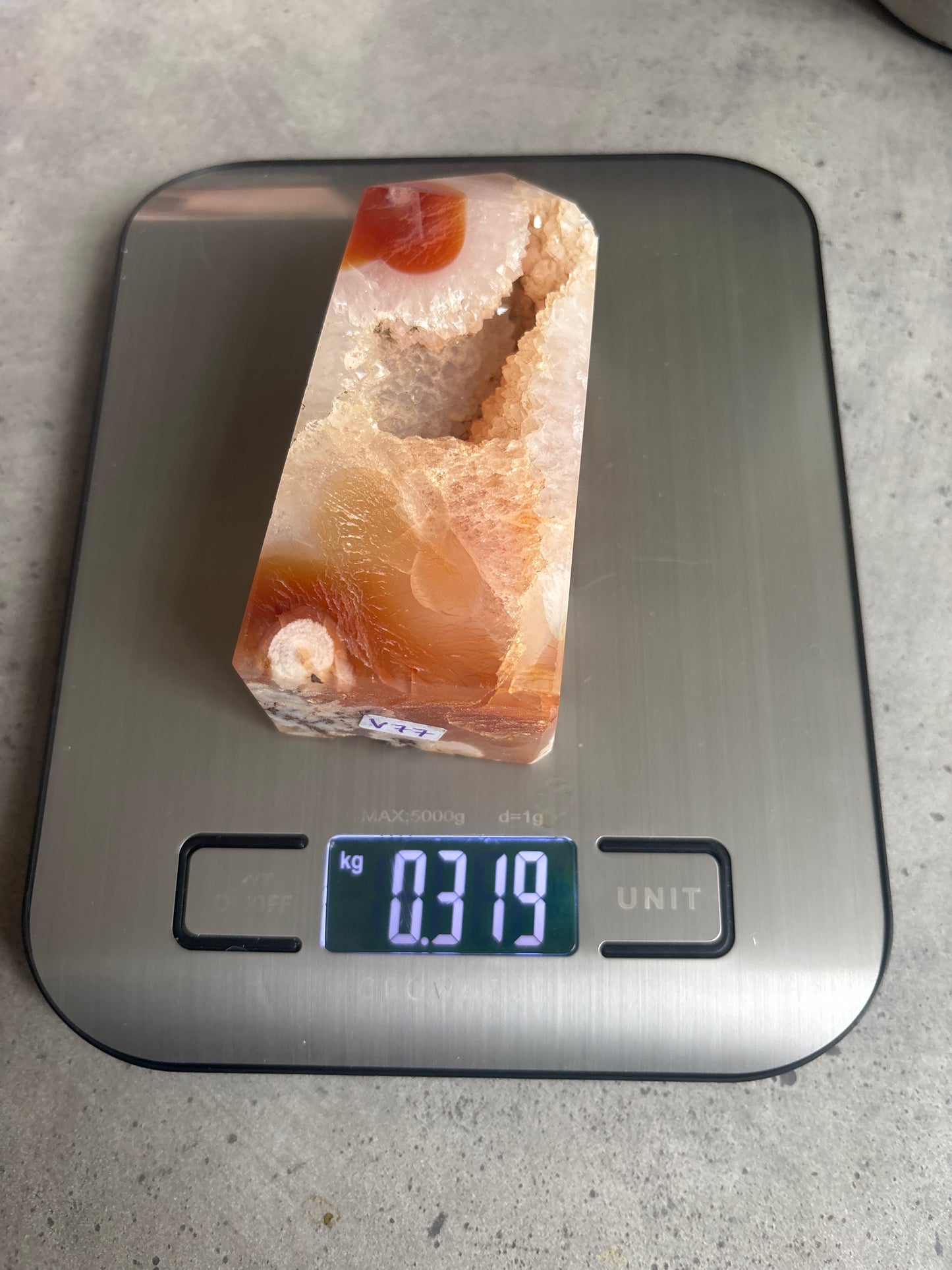DRUZY CARNELIAN OBELISK V77