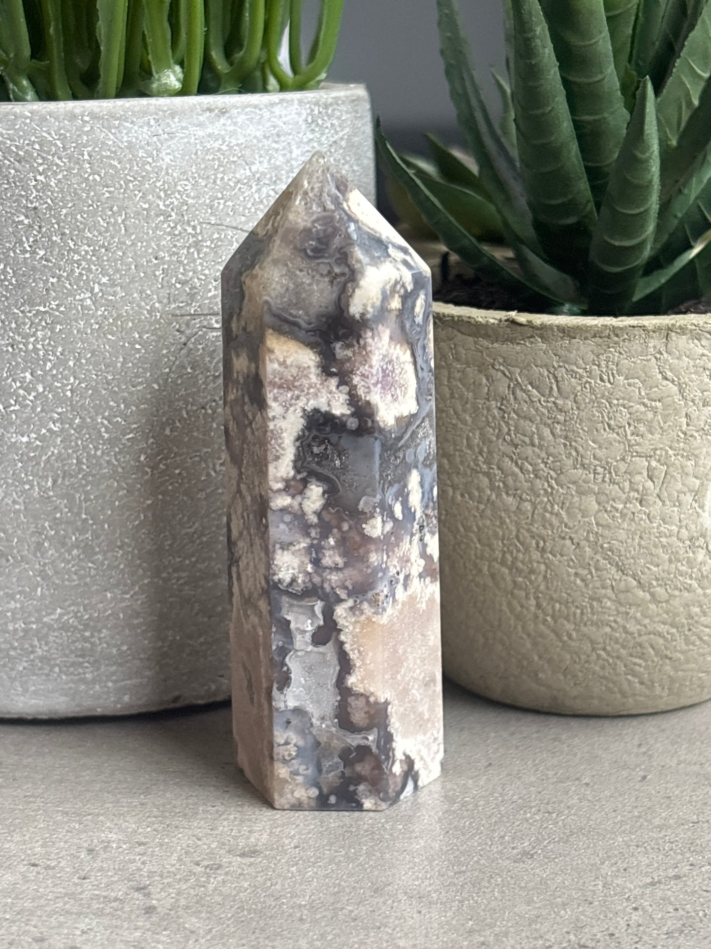 BLUE FLOWER AGATE TOWERS 50% OFF - LOT #2