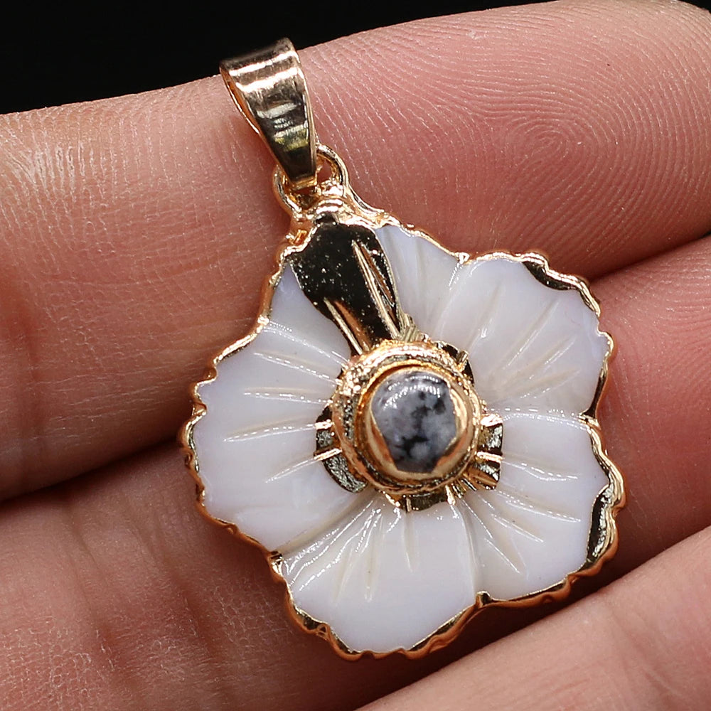 Shell Flower Pendant