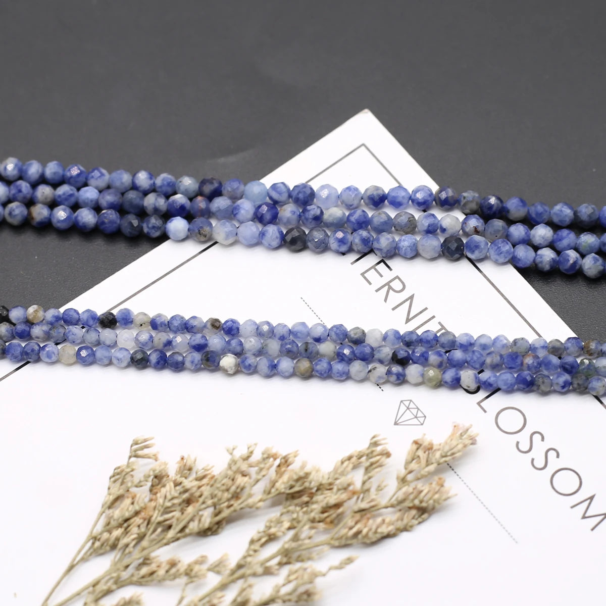Faceted Sodalite Bead Strand
