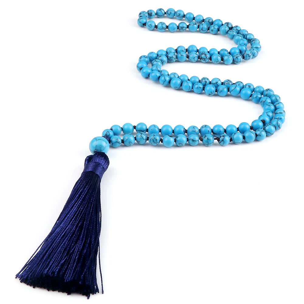 Mala 108 Stone Bead Necklace