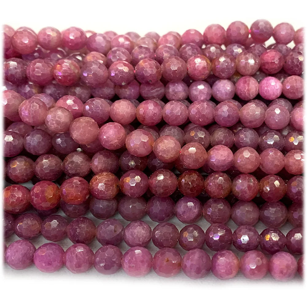 HQ AAA Natural Red Ruby Gemstone Grade Bead Strand