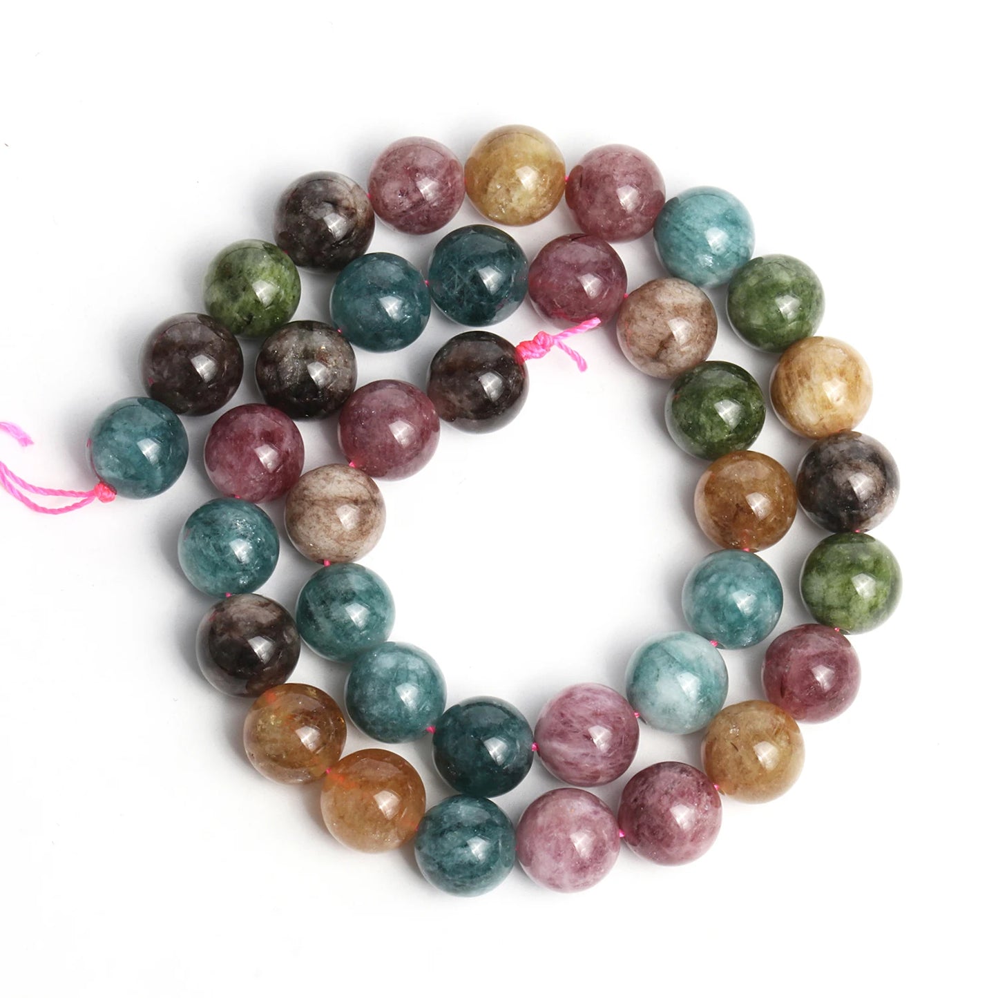 Multicolor Tourmaline Bead Strand (4/6/8/10mm)