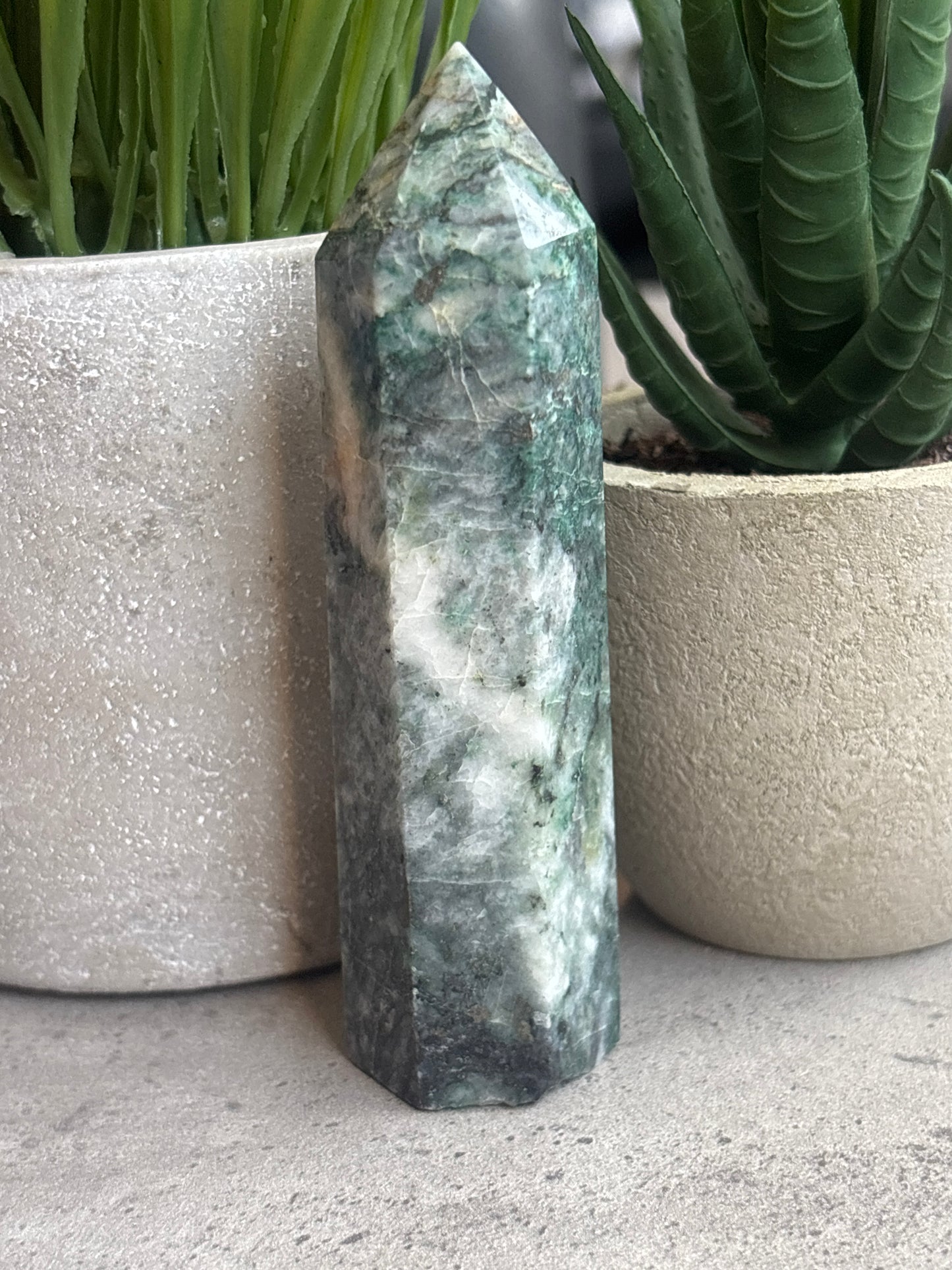 GREEN ZEBRA JASPER TOWERS 50% OFF