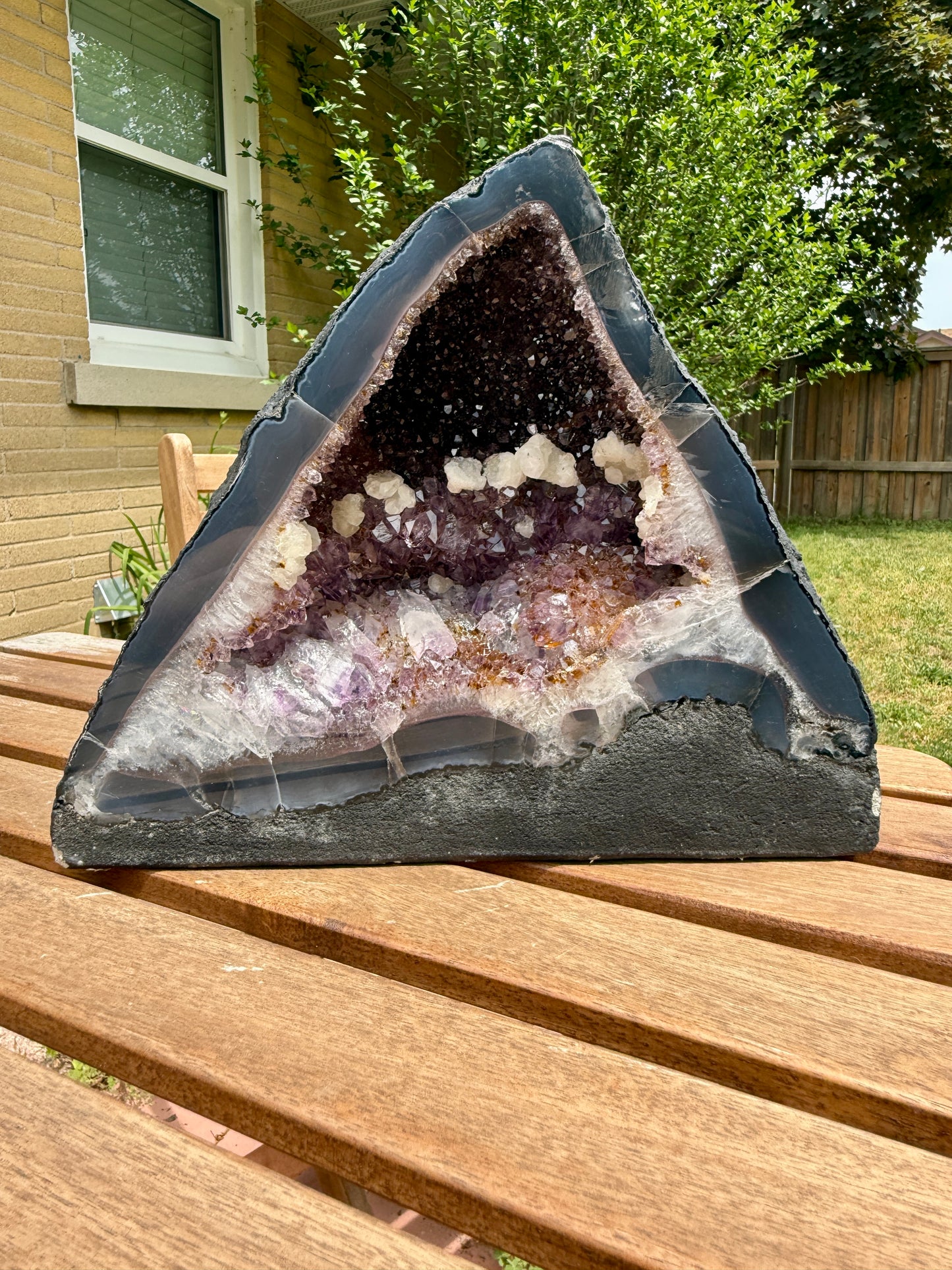 XL AMETHYST PYRAMID CATHEDRAL
