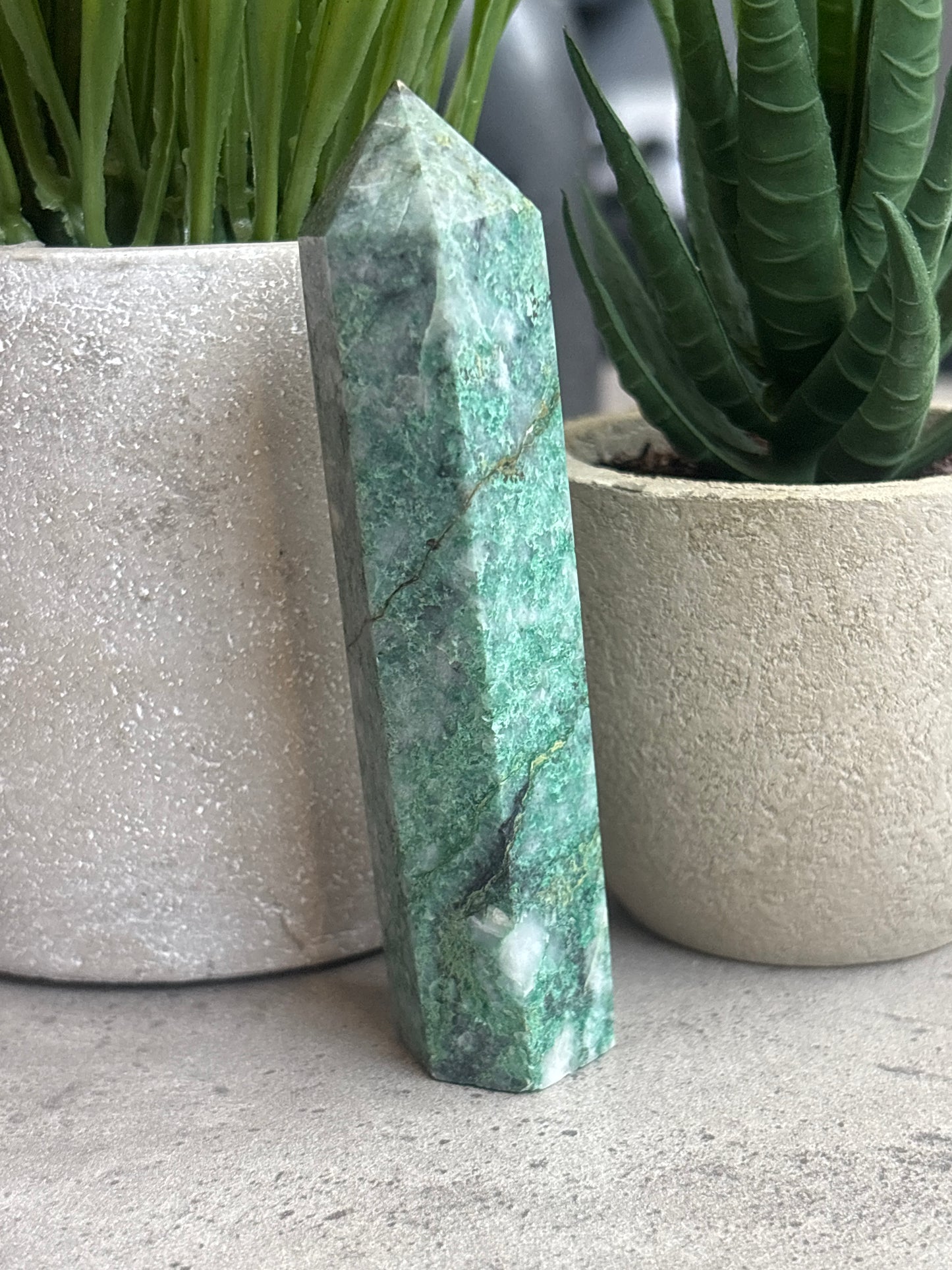 GREEN ZEBRA JASPER TOWERS 50% OFF