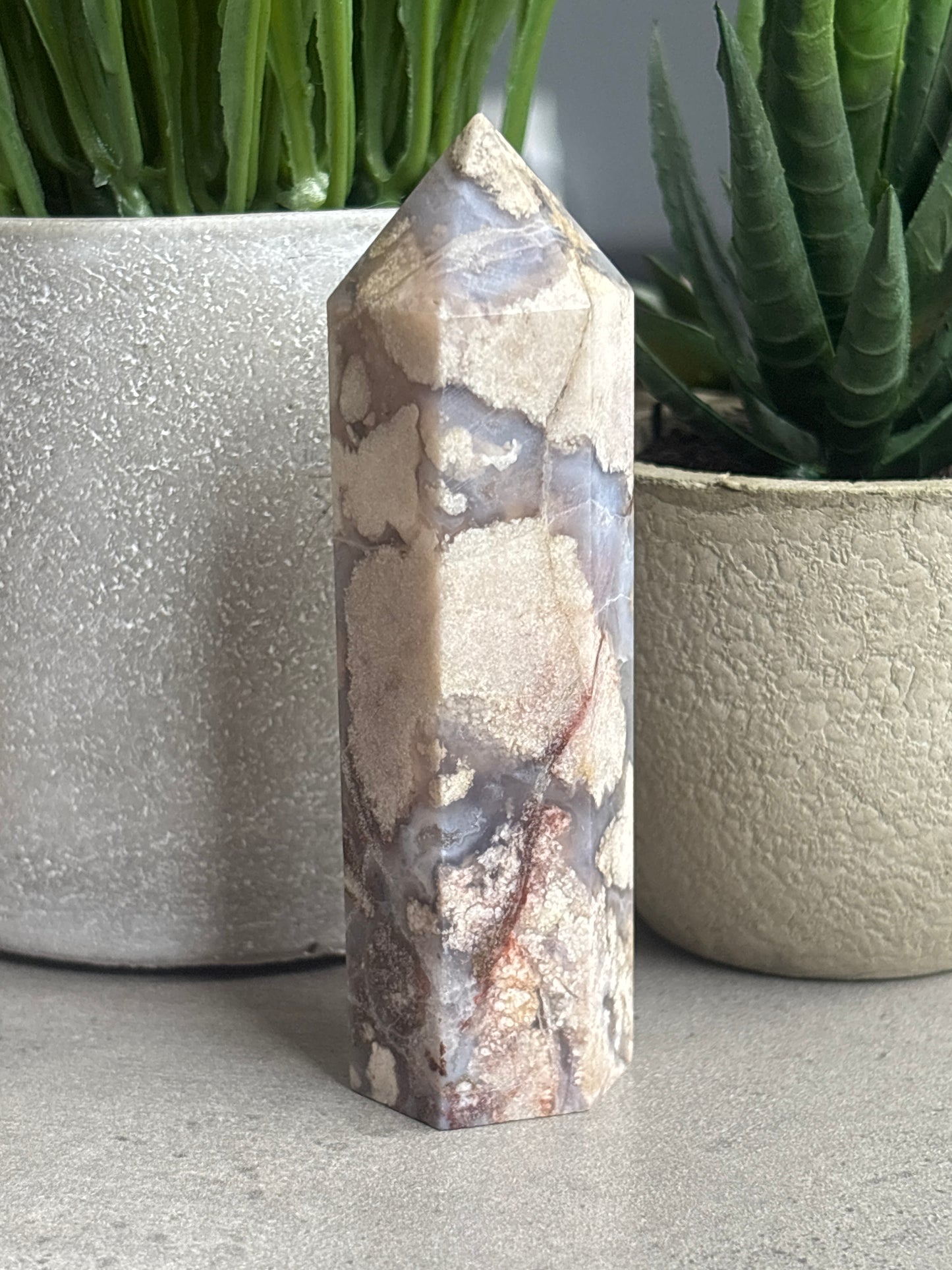 BLUE FLOWER AGATE TOWERS 50% OFF - LOT #2