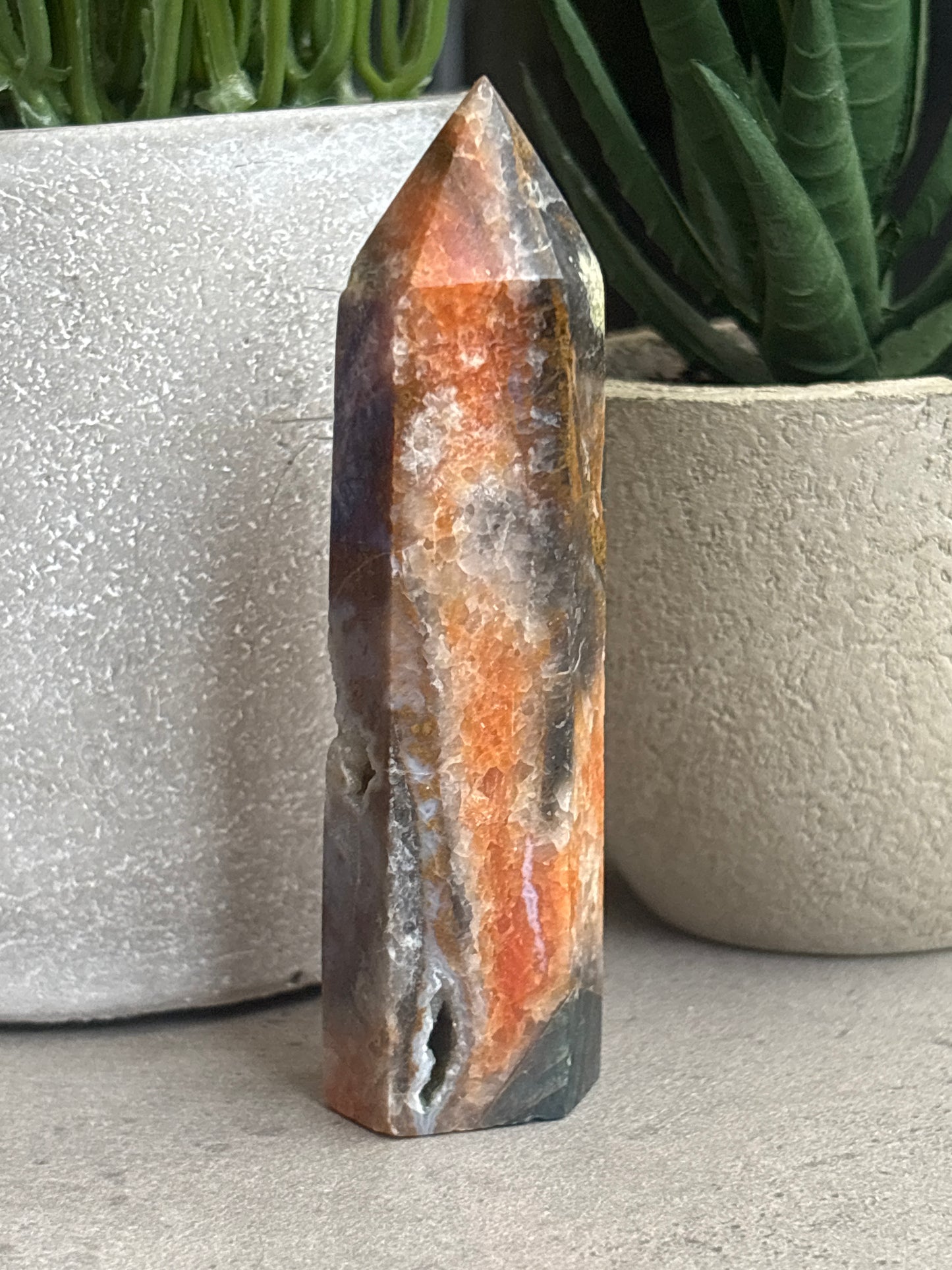 SUNSTONE AND BLUE APATITE TOWERS 50% OFF