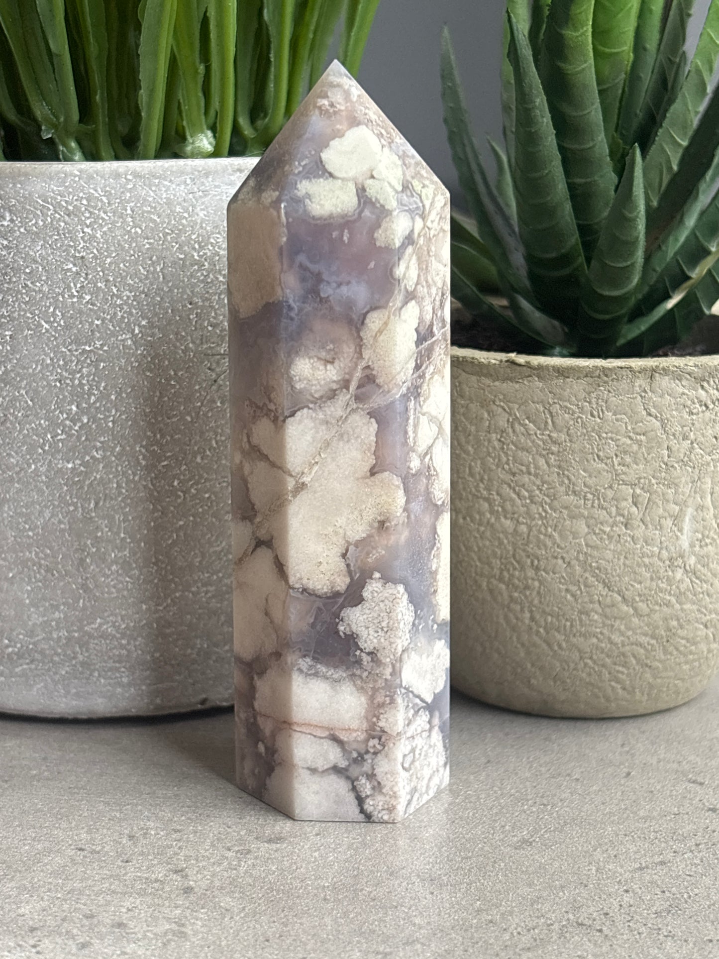 BLUE FLOWER AGATE TOWERS 50% OFF - LOT #2