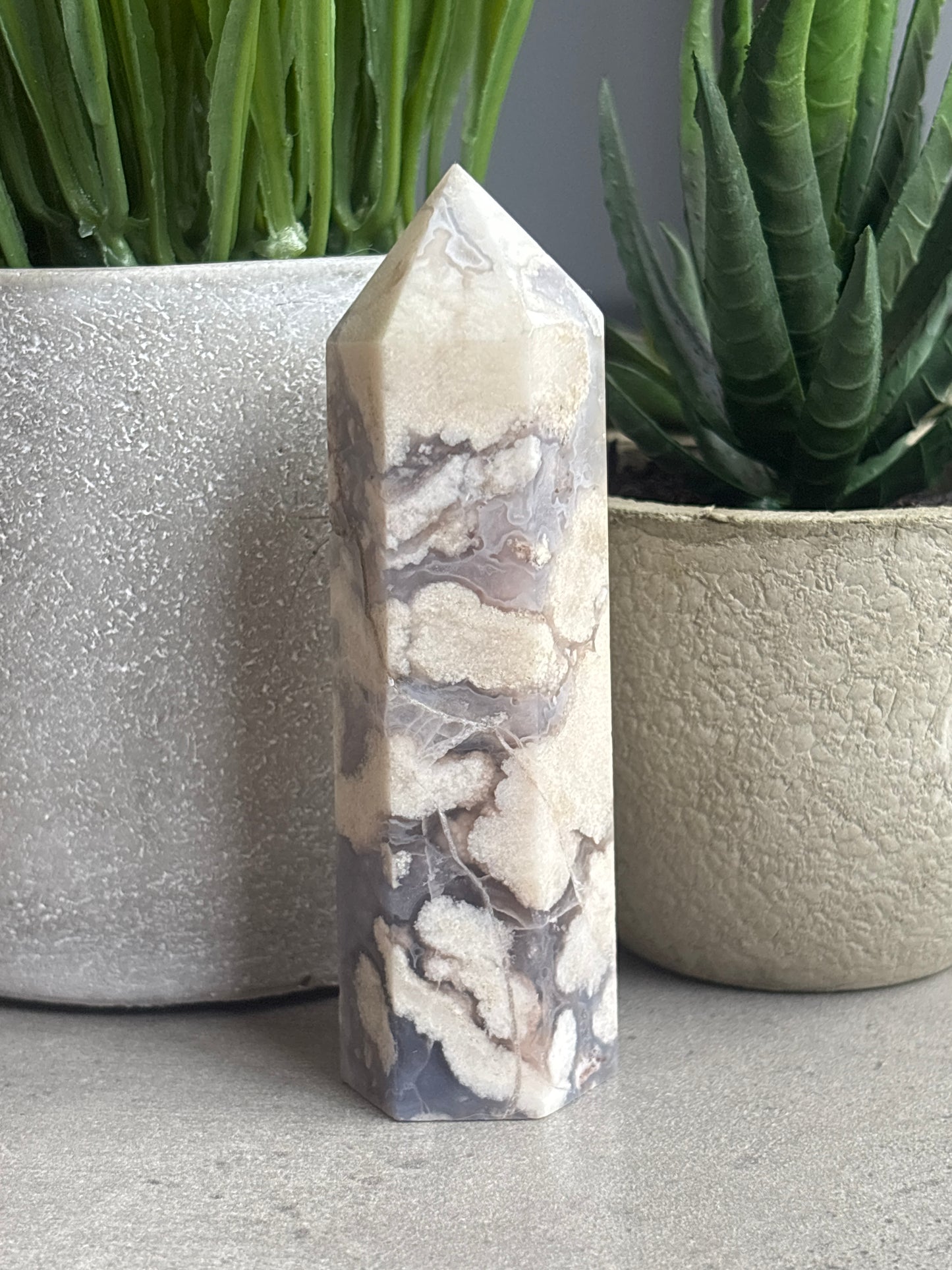 BLUE FLOWER AGATE TOWERS 50% OFF - LOT #2