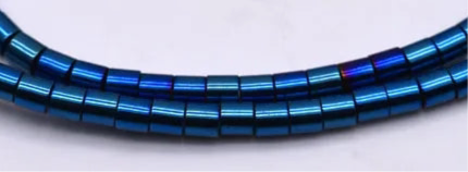 Natural Hematite Stone Barrel Spacer Bead Strand
