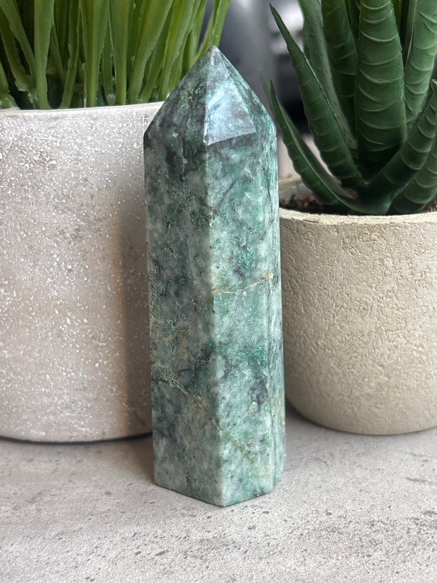 GREEN ZEBRA JASPER TOWERS 50% OFF
