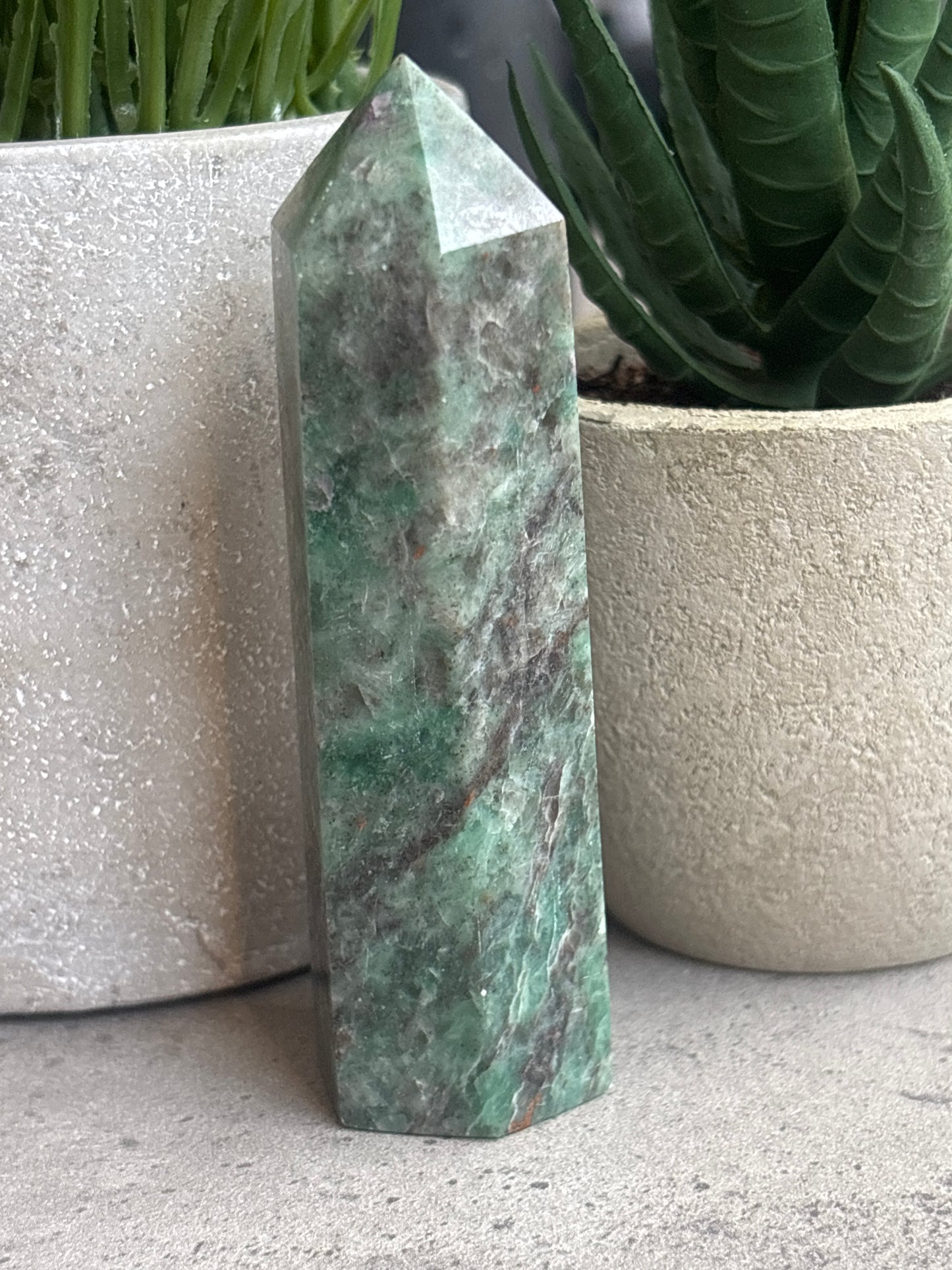 GREEN ZEBRA JASPER TOWERS 50% OFF