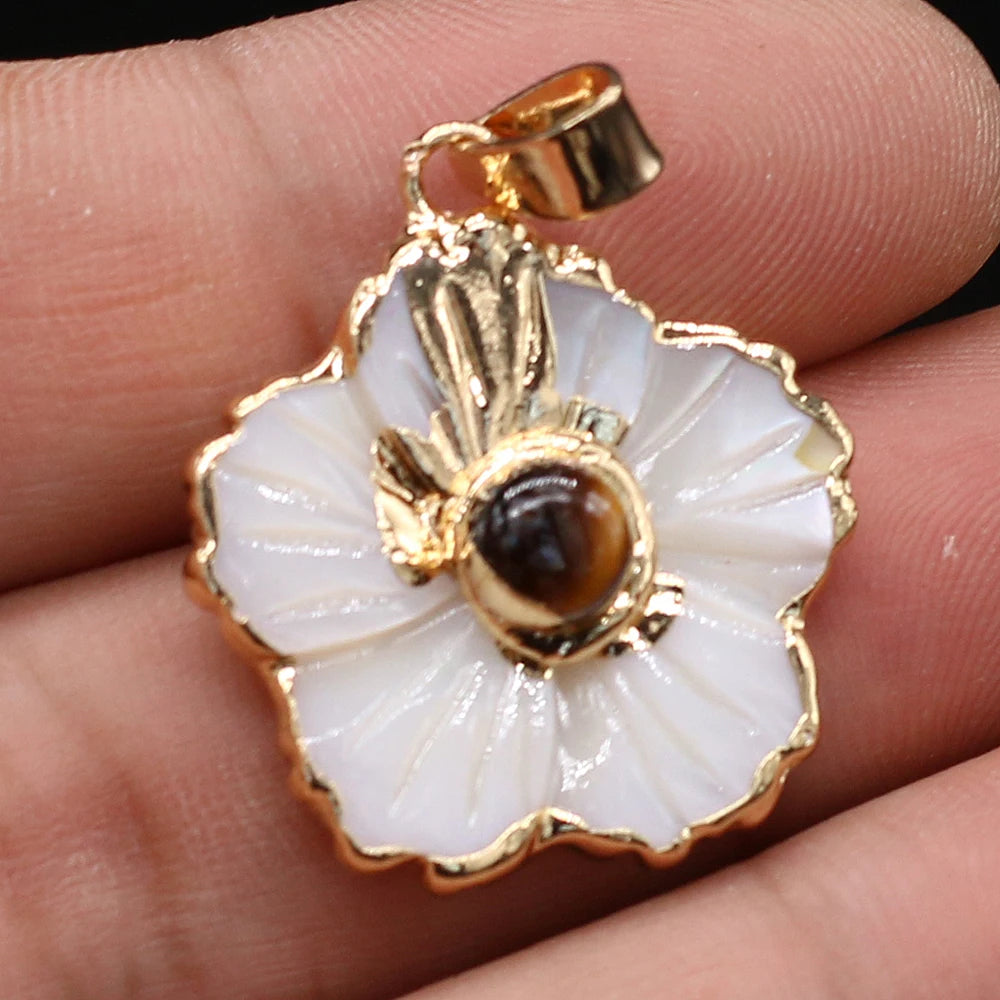 Shell Flower Pendant