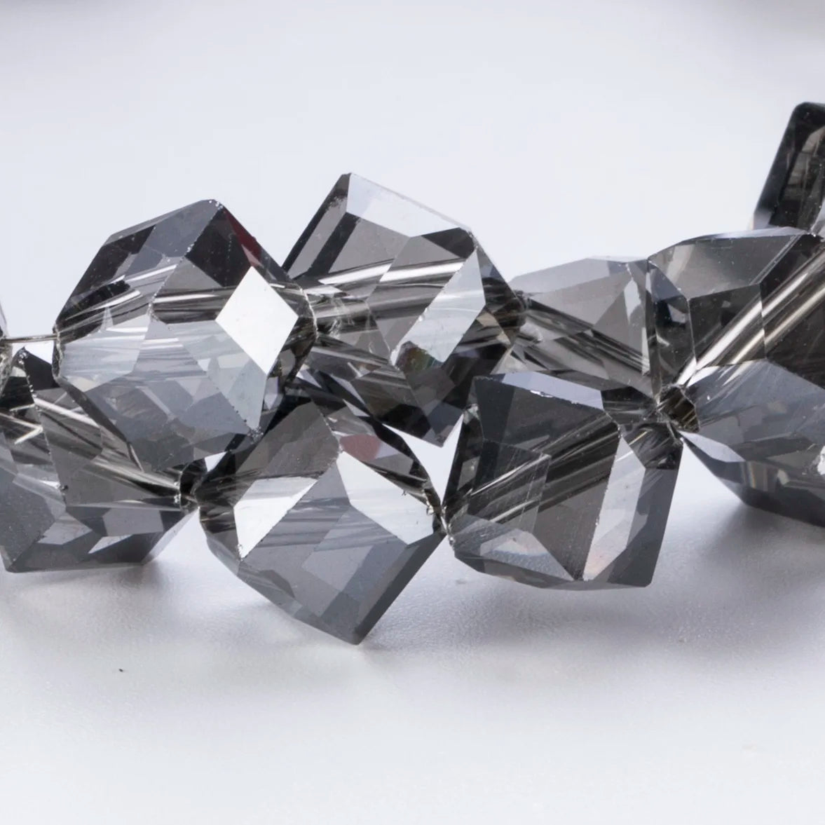 20Pcs Cube Glass AB Spacer Beads