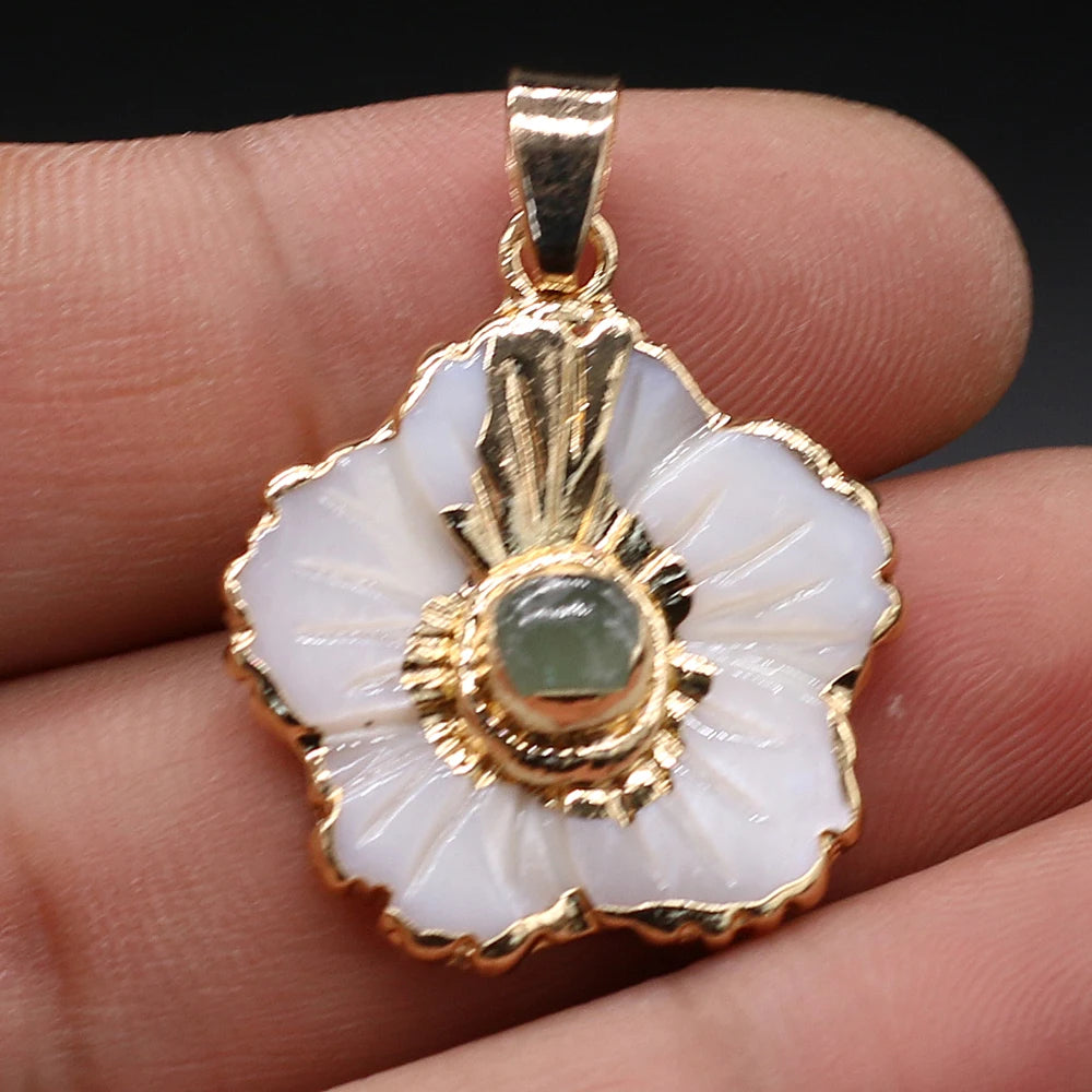 Shell Flower Pendant