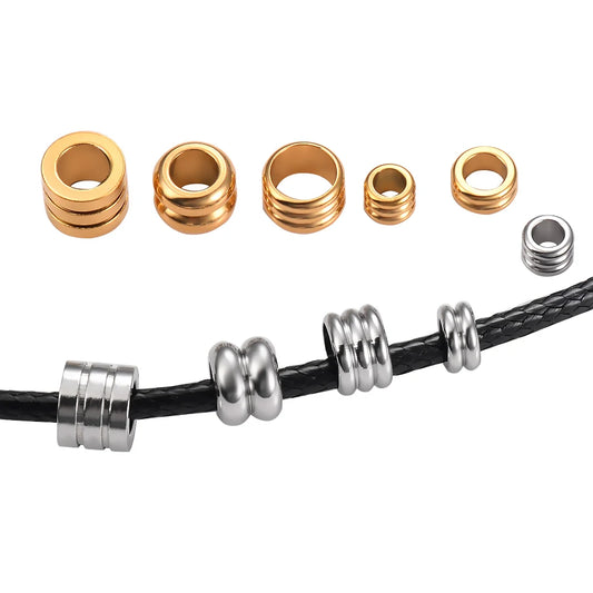 30pcs Stainless Steel Spacer Beads