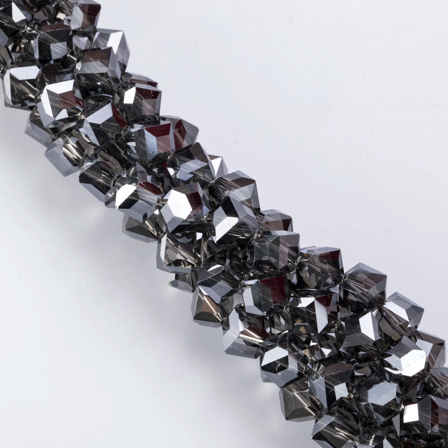 20Pcs Cube Glass AB Spacer Beads