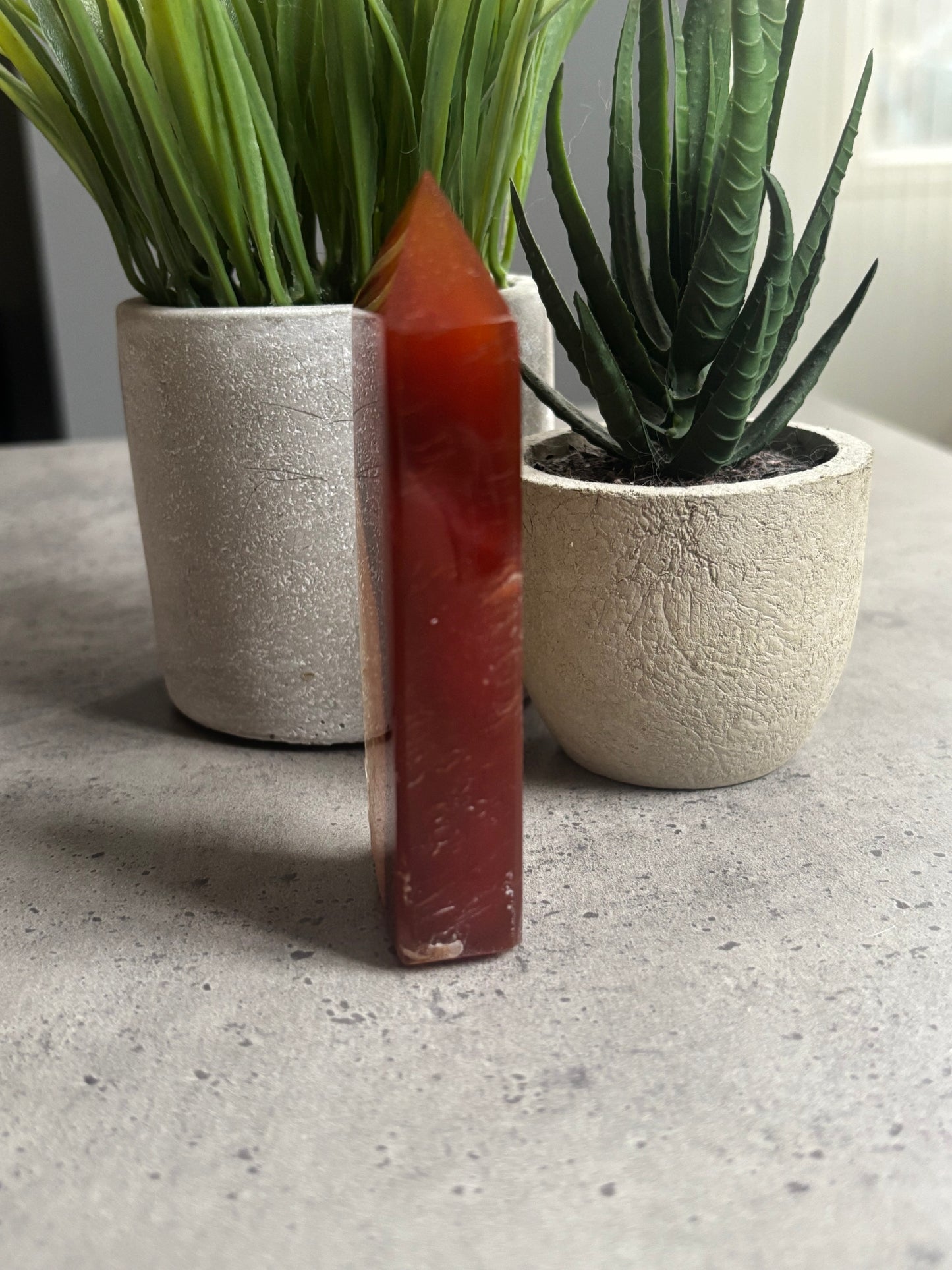 DRUZY CARNELIAN OBELISK G31