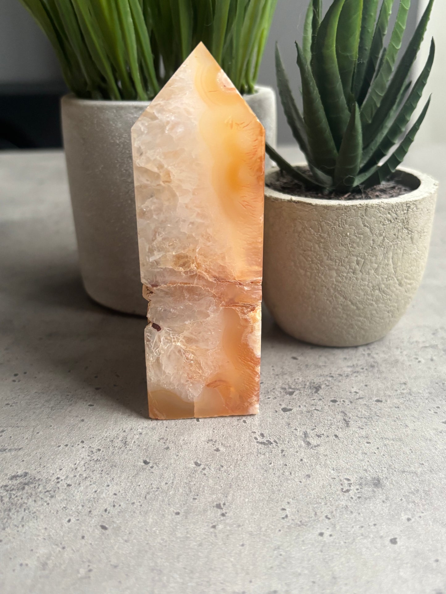 DRUZY CARNELIAN OBELISK W60