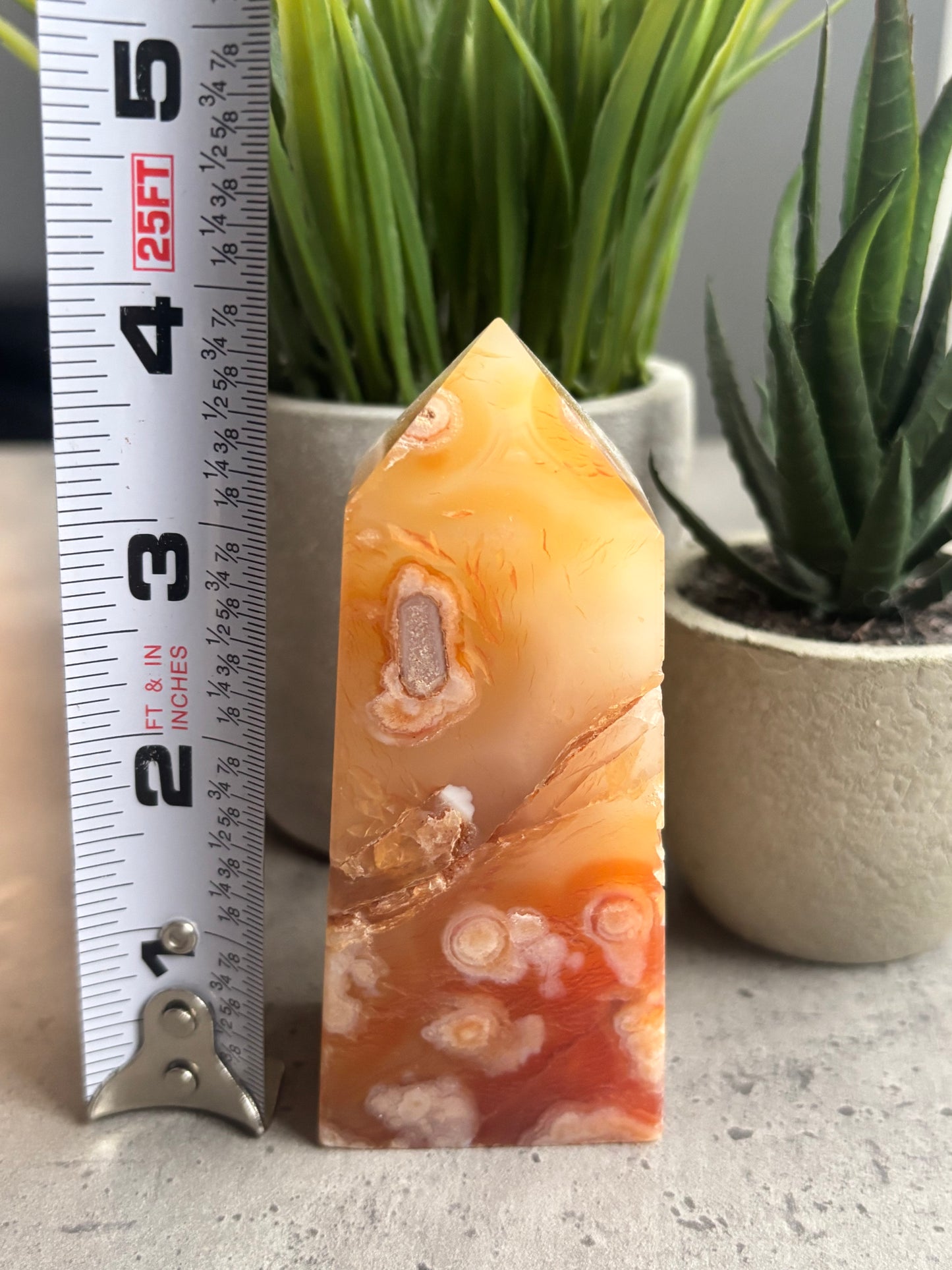 DRUZY CARNELIAN OBELISK W60