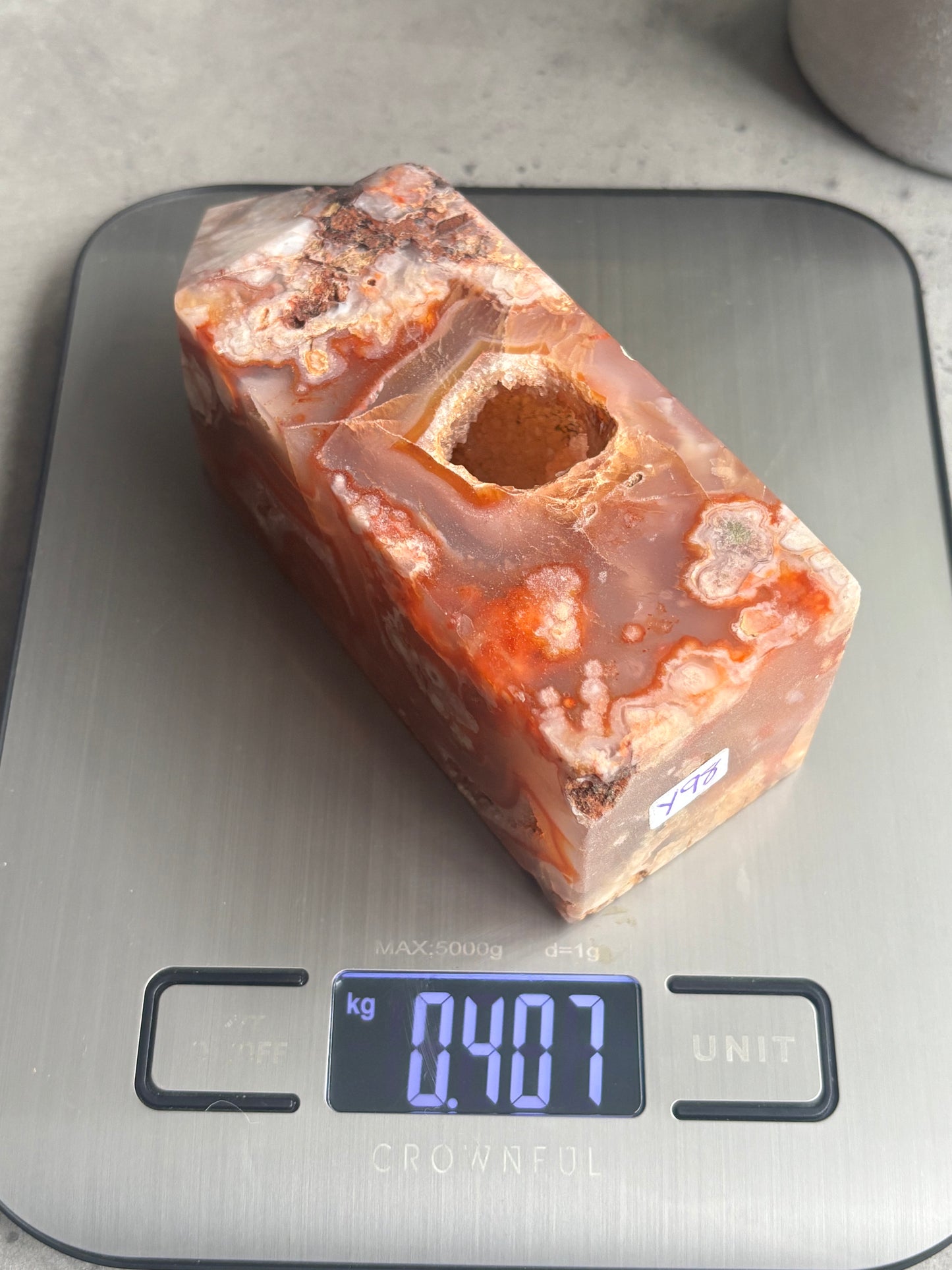 DRUZY CARNELIAN OBELISK Y98
