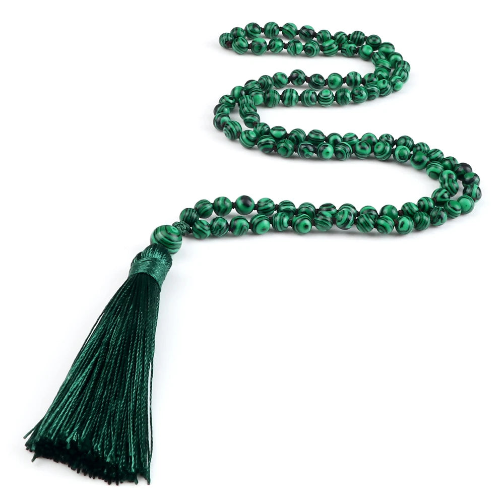 Mala 108 Stone Bead Necklace