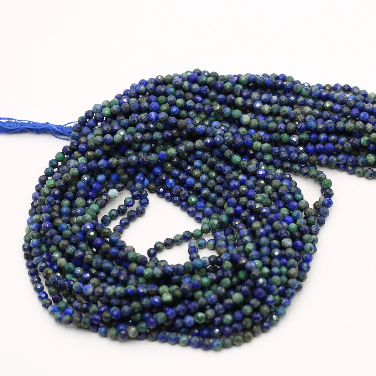 Natural Faceted Lapis Lazuli Bead Strand