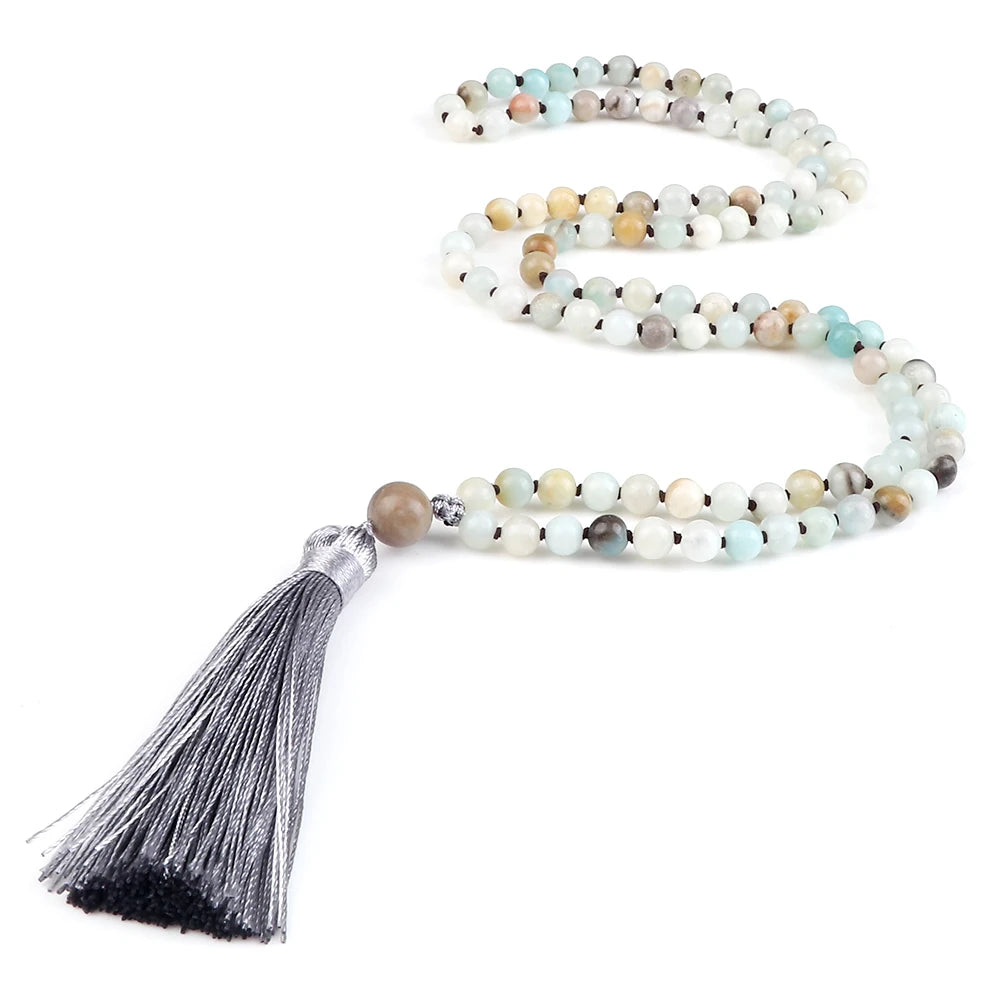Mala 108 Stone Bead Necklace
