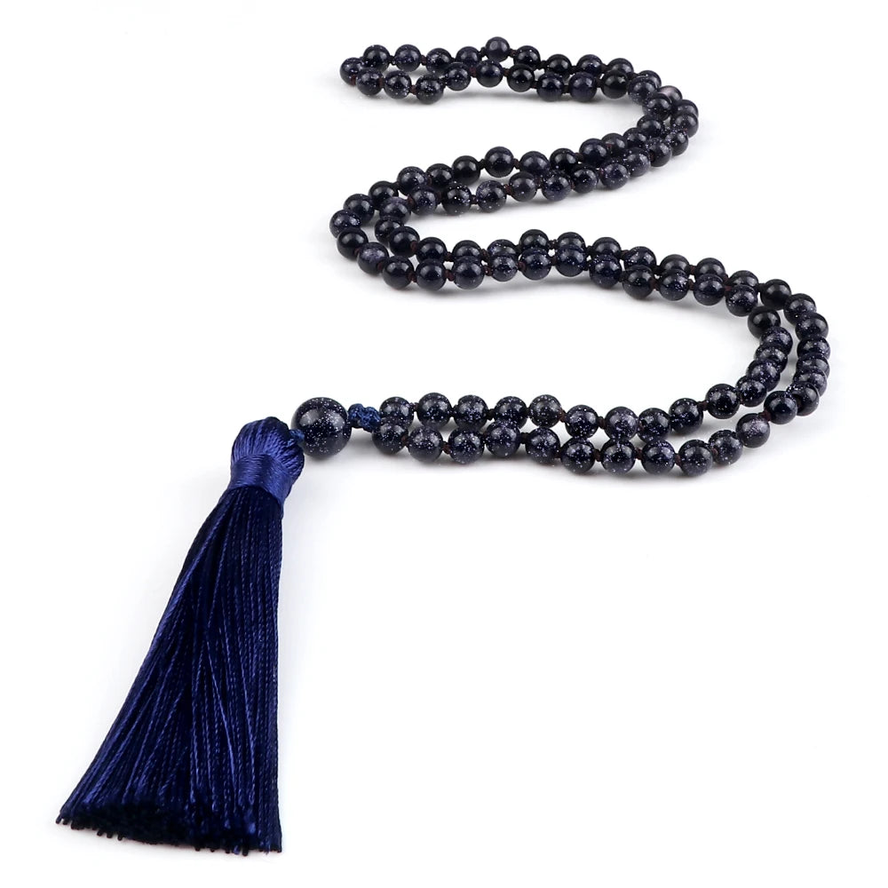 Mala 108 Stone Bead Necklace