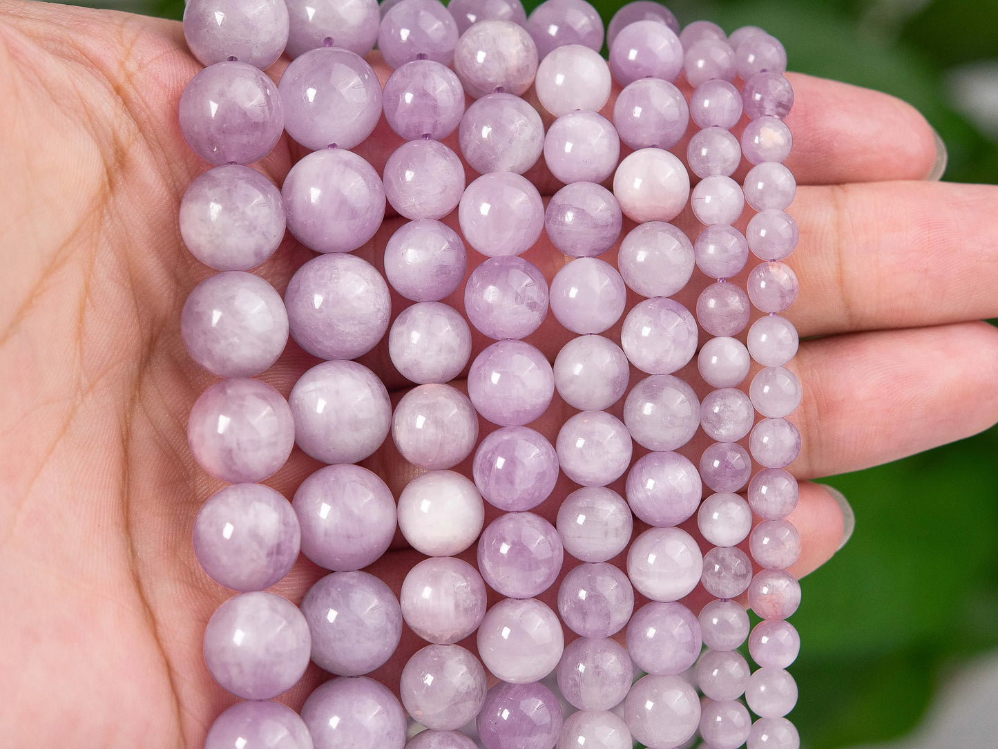 HQ Natural Purple Kunzite Bead Strand