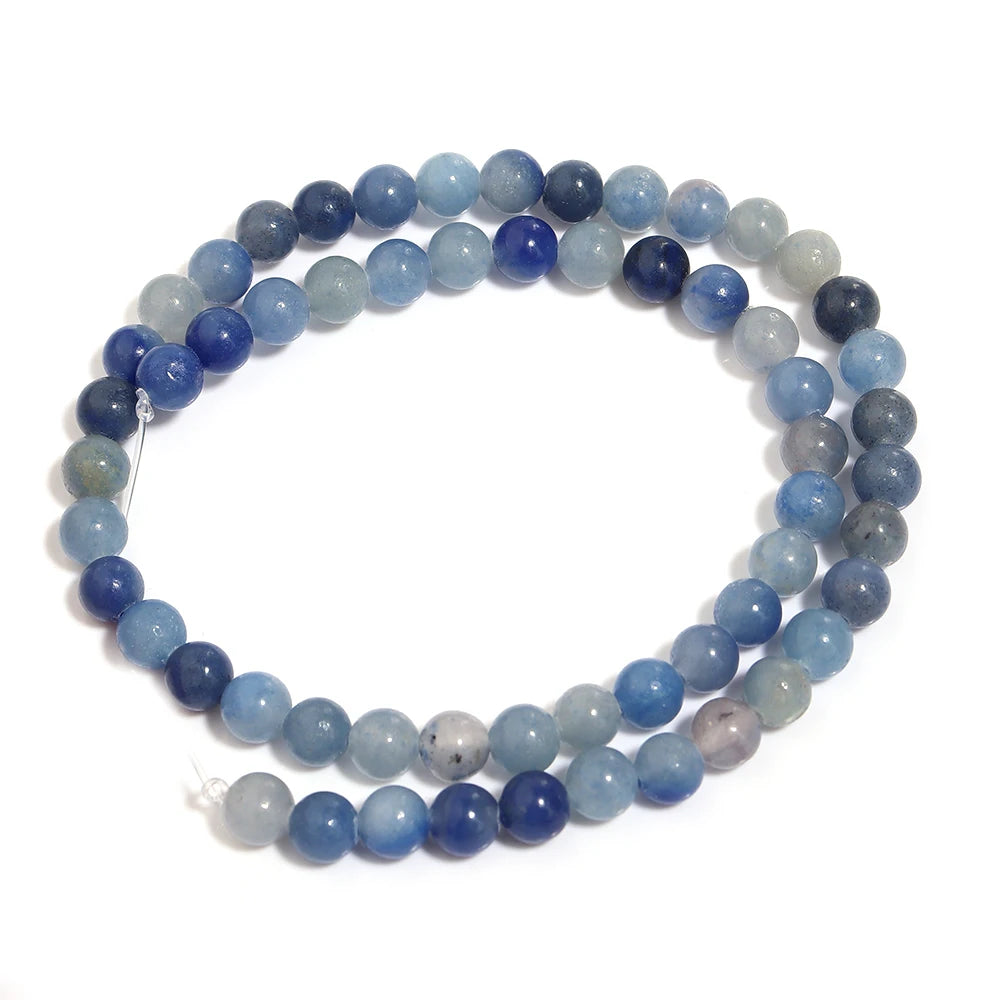 Natural Blue Aventurine Bead Strand