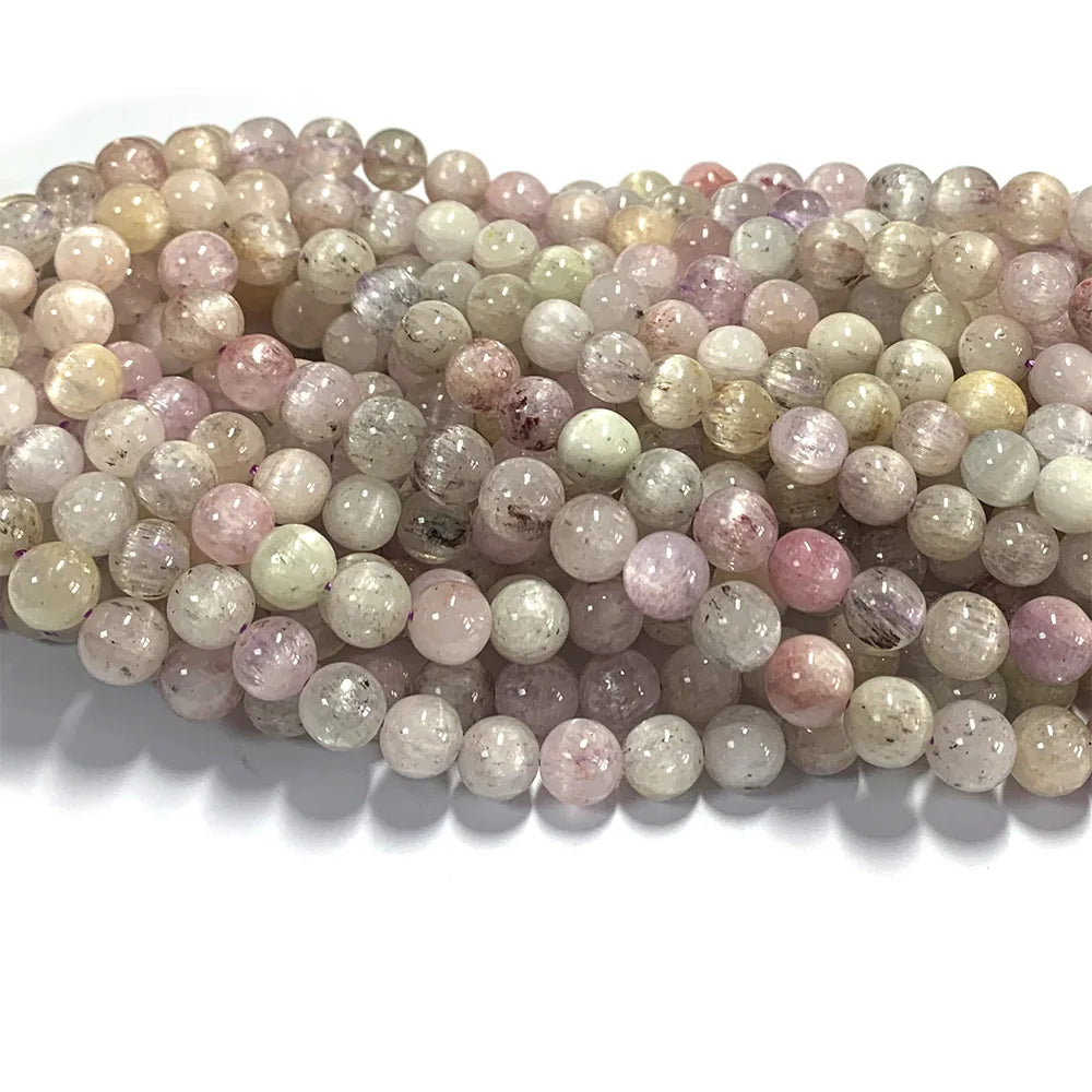 Natural Cats Eye Kunzite Spodumene Bead Strand