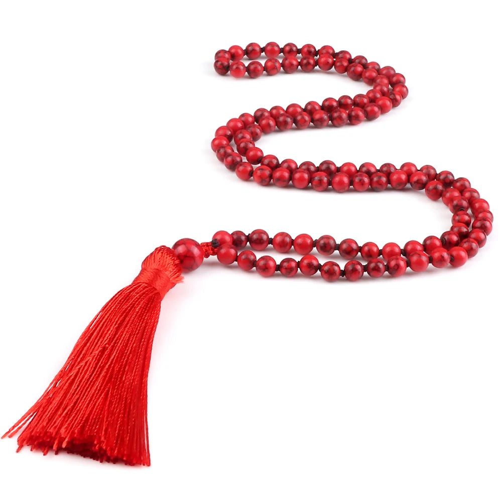 Mala 108 Stone Bead Necklace