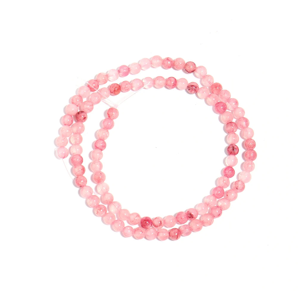 Natural Pink Persian Jade Bead Strand