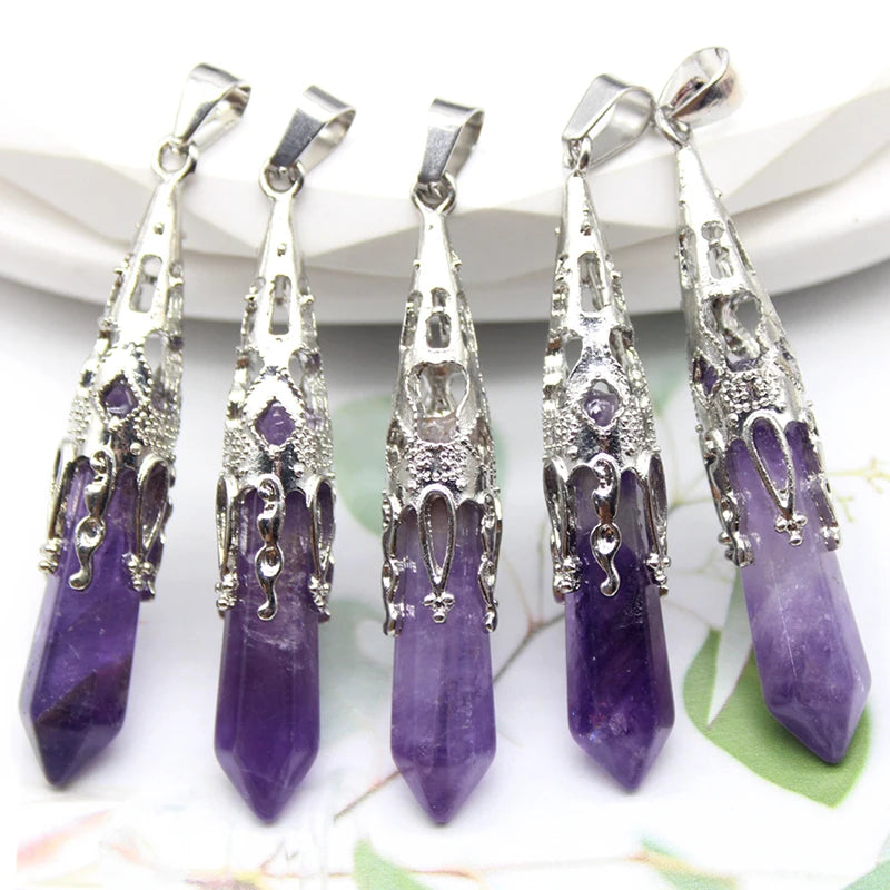 16 Pack Hexagonal Crystal Pendulum