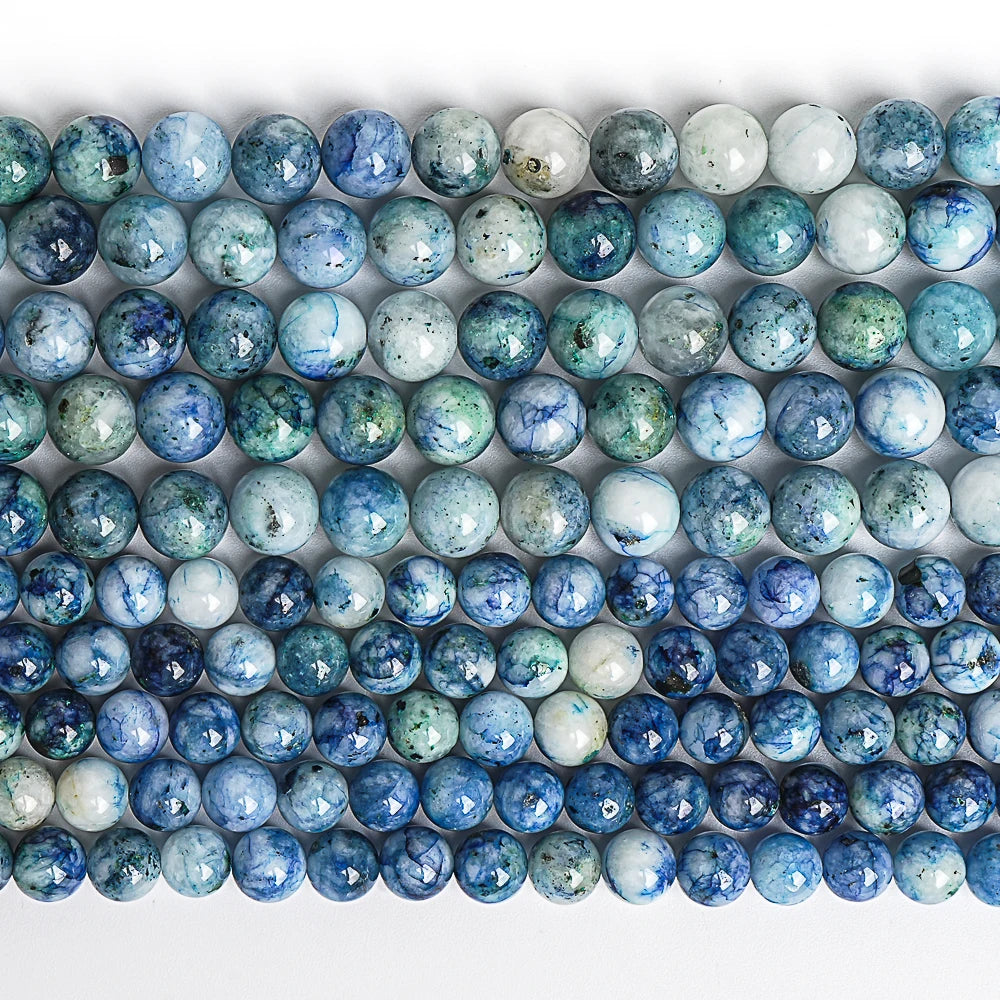 Natural Blue Chrysocolla Bead Strand (8/10mm)