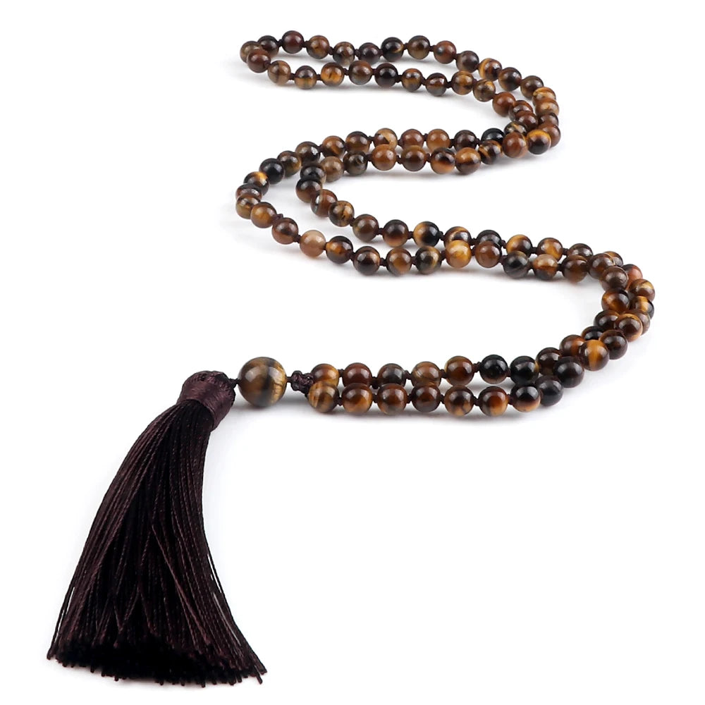 Mala 108 Stone Bead Necklace