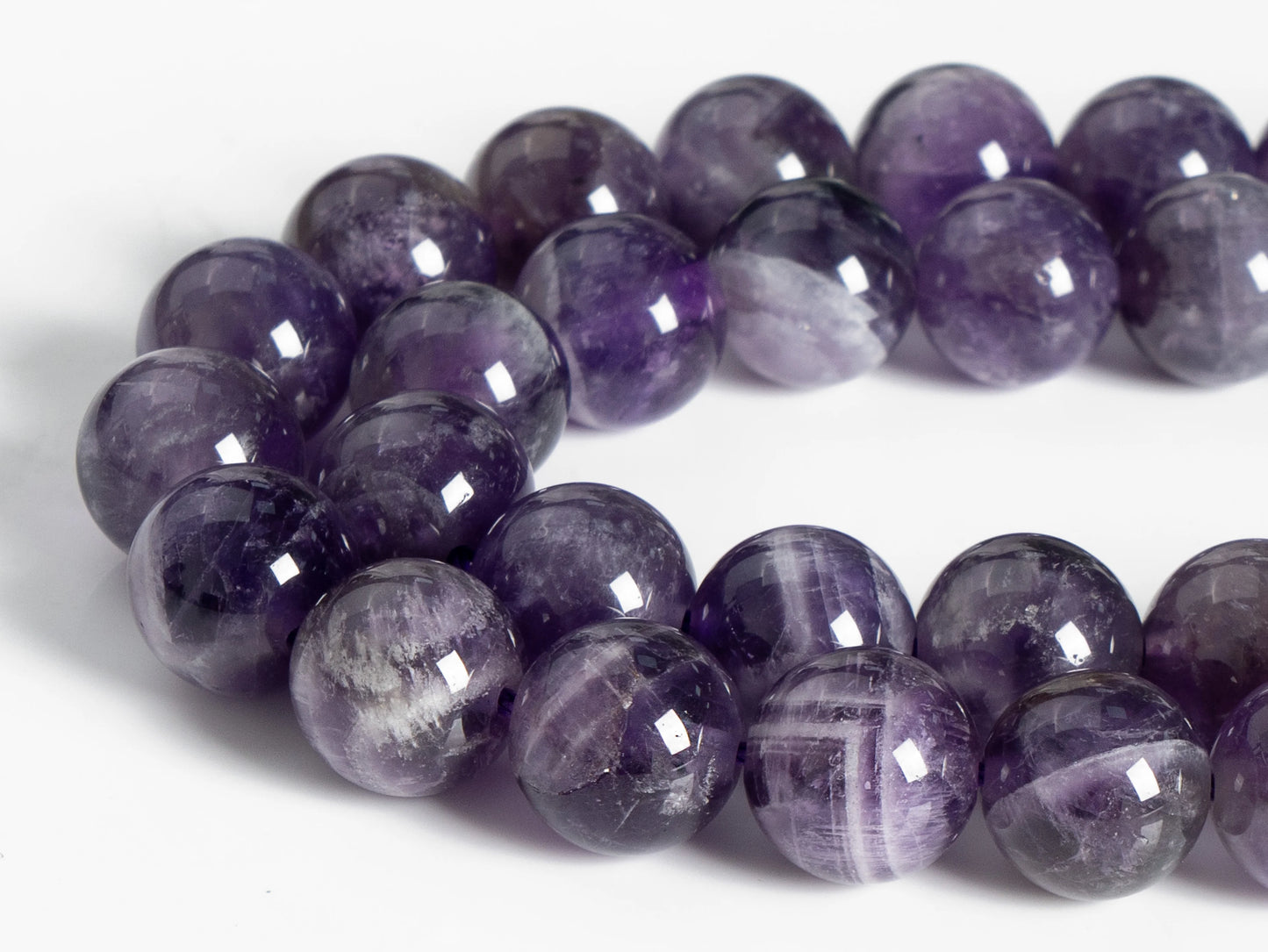 HQ Natural Dog-Tooth Amethyst Bead Strand (4/6/8/10mm)