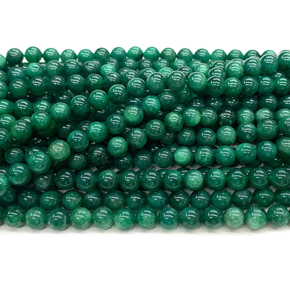 Natural Green Chlorite Euchlorite Bead Strand