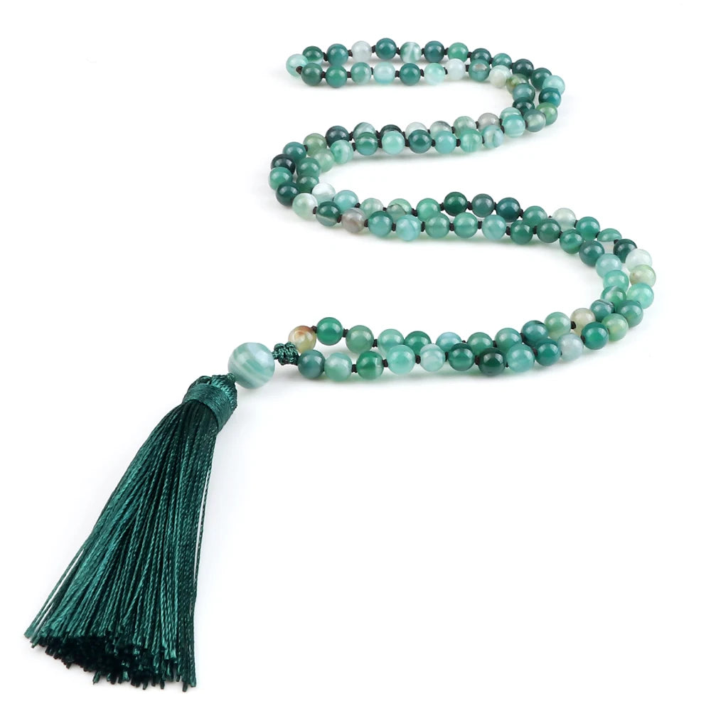 Mala 108 Stone Bead Necklace