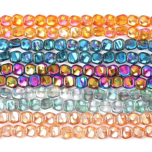 Irregular Rhombic AB Glass Beads (20Pcs/lot 11MM)