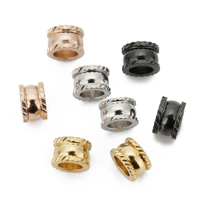 20pcs 8mm Stainless Steel Spacer Beads