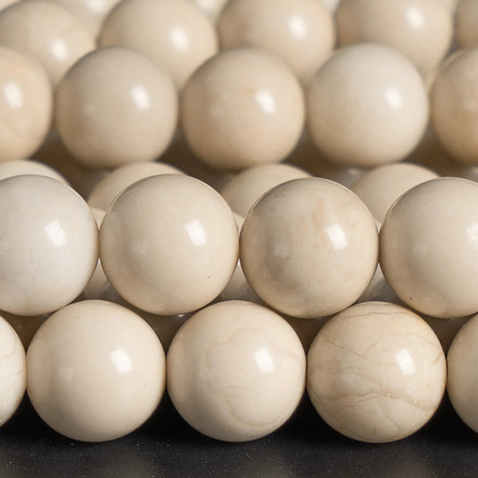 HQ Natural Fossil Jasper Bead Strand