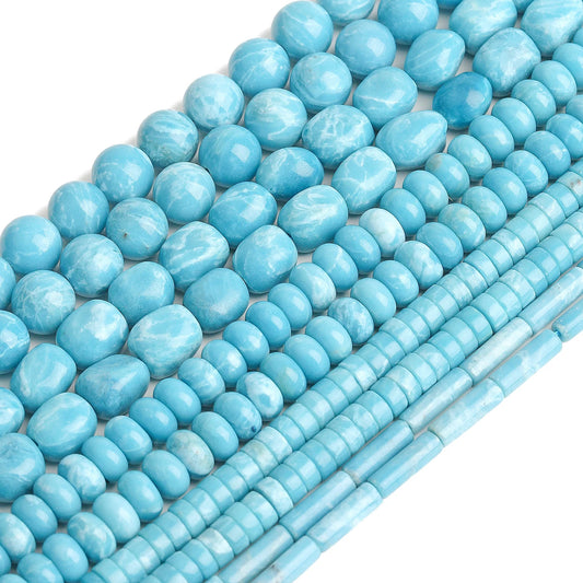 AAA Natural Larimar Bead Strand