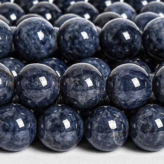 HQ AAA Blue Sapphire High Polish Bead Strand (5-6mm)