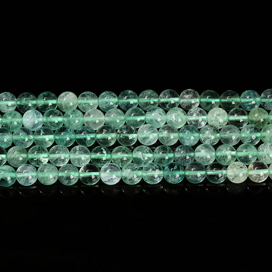 Natural Green Fluorite Stone Bead Strand