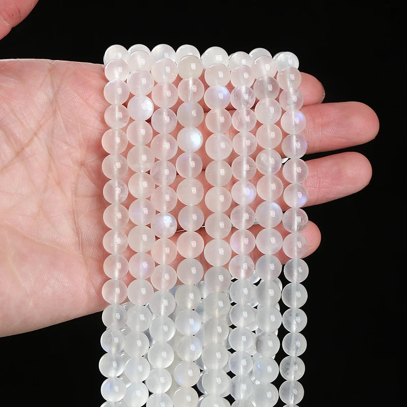 5A Quality Natural Blue Moonstone Beads
