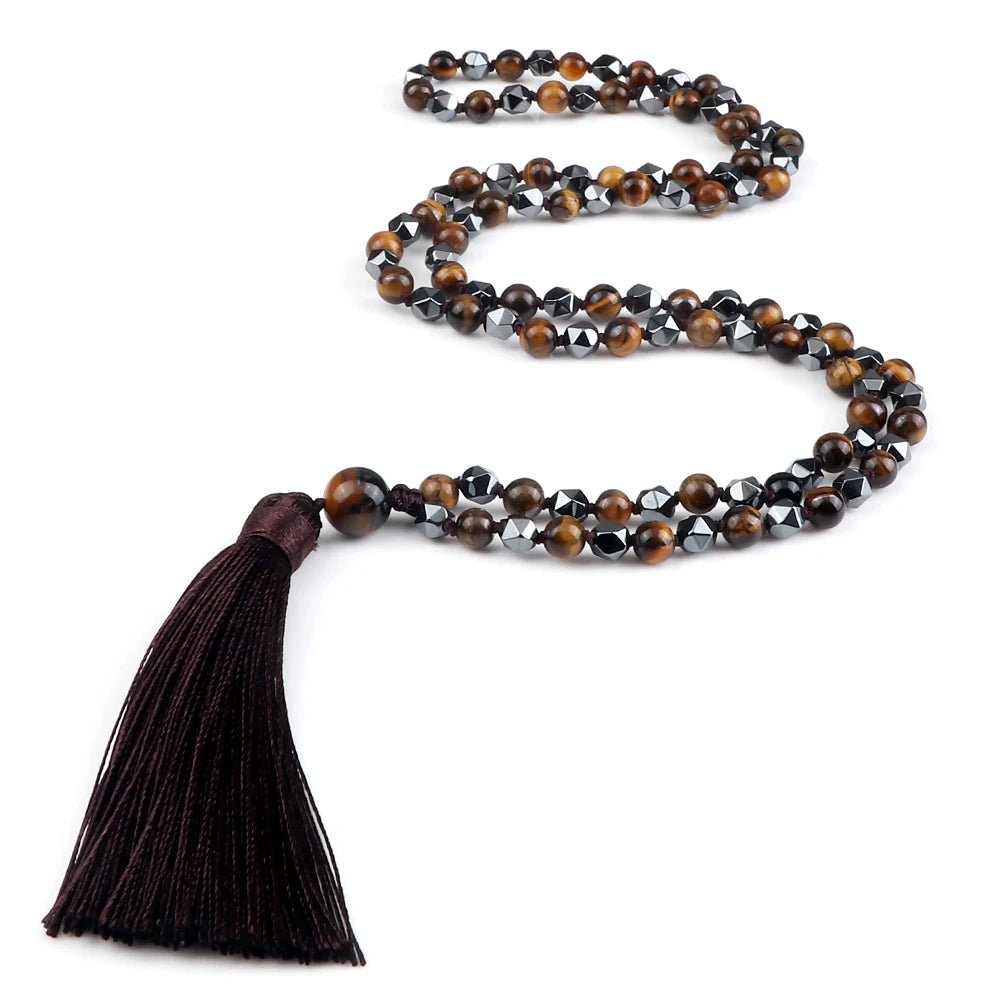 Mala 108 Stone Bead Necklace