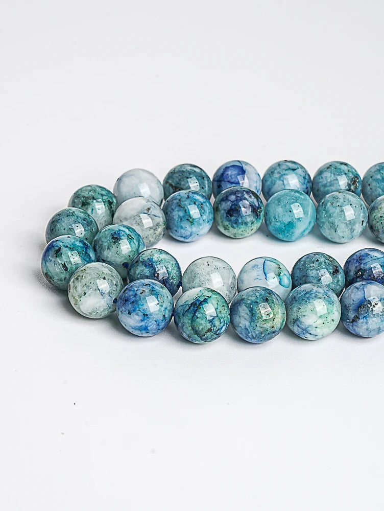 Natural Blue Chrysocolla Bead Strand (8/10mm)
